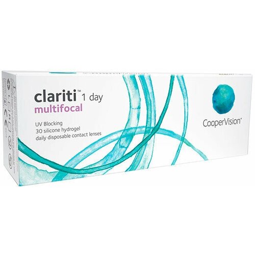 Контактные линзы CooperVision Clariti 1 day Multifocal, 30 шт., R 8,6, D +2,25, ADD: высокая, прозрачный, 1 уп. фото, описание