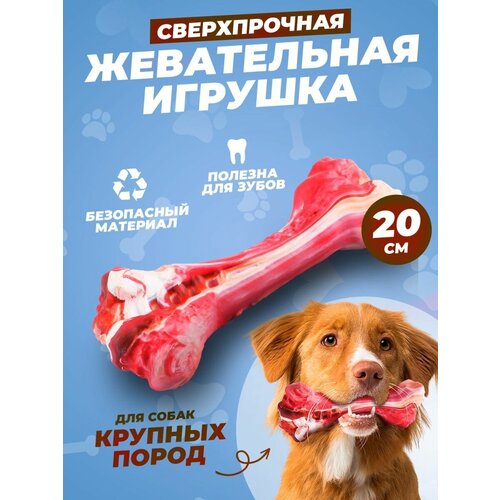 Прочная игрушка косточка для собак, кусалка фото, описание