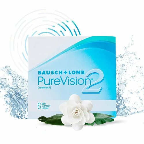 Контактные линзы Bausch & Lomb PureVision 2, 6 pk R 8,6, D -2,75 фото, описание