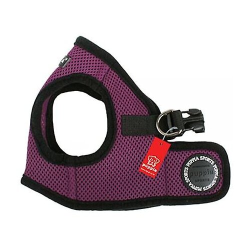 Шлейка Puppia Soft vest harness B, обхват шеи 36  см, фиолетовый, XL фото, описание