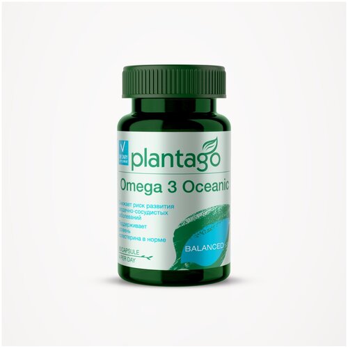 Plantago Omega 3 Oceanic, Океаника Омега 3 - 35%, для красоты кожи и волос 60 кап./ Плантаго фото, описание