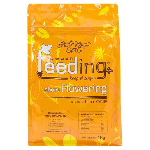 Удобрение Green House Powder Feeding Short Flowering 1000 гр. (1 кг) фото, описание