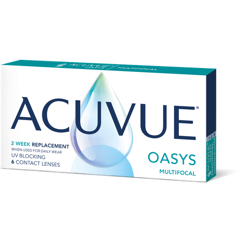 Контактные линзы ACUVUE Oasys Multifocal, 6 шт., R 8,4, D -3,5, ADD: средняя фото, описание