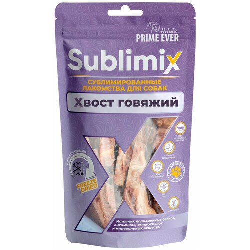 Лакомство для собак хвост говяжий Prime Ever Sublimix, 100 г фото, описание