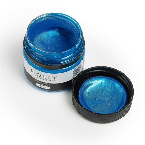 Holly Professional Грим на гелевой основе / краска для лица, волос и тела Color Gel Blue фото, описание