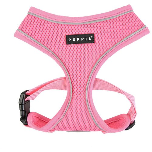 Шлейка Puppia Soft harness pro, обхват шеи 43  см, розовый, XL фото, описание