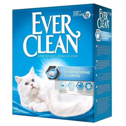 Комкующийся наполнитель Ever Clean Extra Strength Unscented, 10л, 1 шт. фото, описание