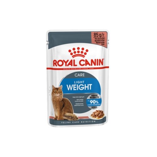 Влажный корм для кошек Royal Canin Light Weight, профилактика избыточного веса 6 шт. х 85 г (кусочки в соусе) фото, описание