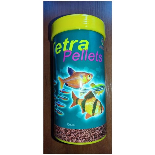 Корм для всех видов аквариумных рыб Tetra Pellets 1000 мл фото, описание