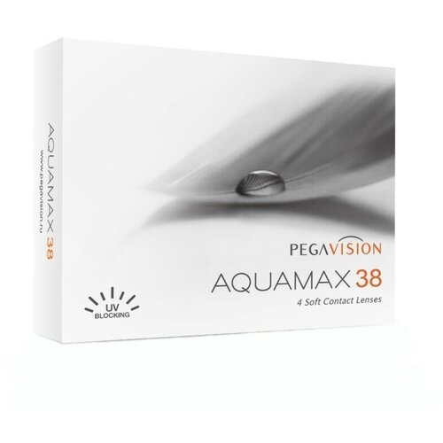 Контактные линзы Pegavision Aquamax 38, 4 шт., R 8,6, D -3,5 фото, описание