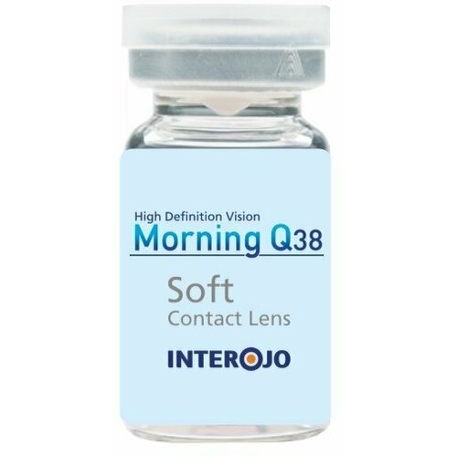 Контактные линзы Interojo Morning Q38 vial, 1 шт., R 8,6, D +1, прозрачный фото, описание