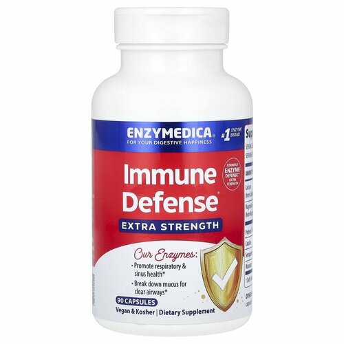 фото Enzymedica Immune Defense Extra Strength 90 капсул, купить онлайн за 9750 рубл.