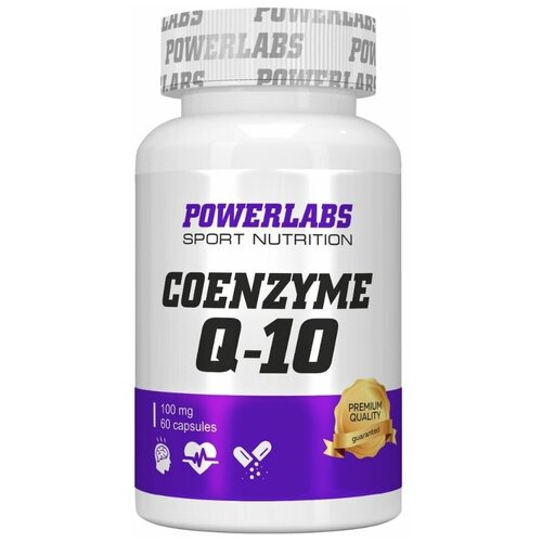 PowerLabs Coenzyme Q10 (Коэнзим Q10) 50 мг 60 капсул фото, описание