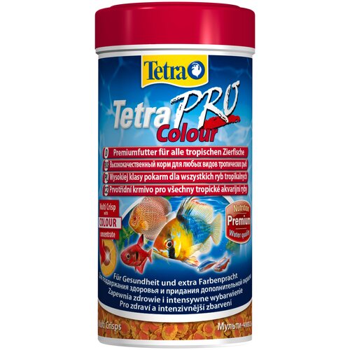 Сухой корм  для  рыб, ракообразных Tetra TetraPro Colour, 250 мл, 55 г фото, описание