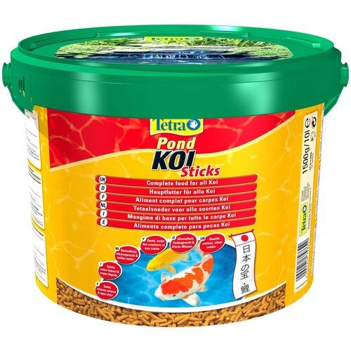 Сухой корм  для  рыб Tetra Pond Koi Sticks, 10 л, 1.5 кг фото, описание