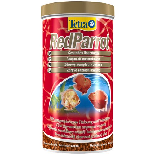 Сухой корм  для  рыб, ракообразных Tetra Red Parrot, 1 л, 399 г фото, описание