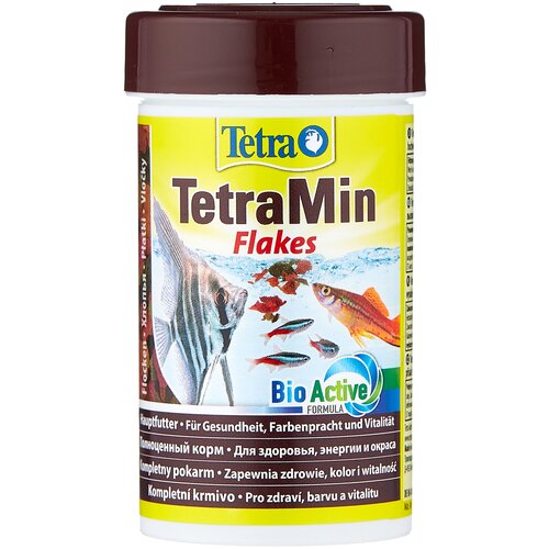 Сухой корм  для  рыб, рептилий, ракообразных Tetra TetraMin flakes, 100 мл, 20 г фото, описание