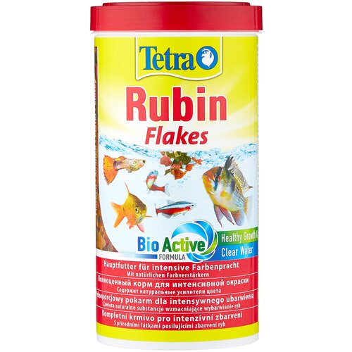 Сухой корм  для  рыб Tetra TetraRubin Flakes, 1 л, 200 г фото, описание