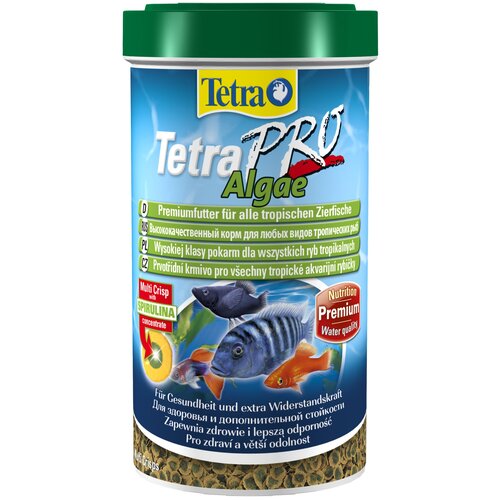 Сухой корм  для  рыб Tetra TetraPro Algae, 500 мл, 95 г фото, описание