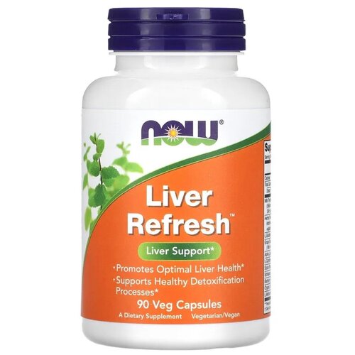 NOW Liver Refresh, Ливер Рефреш - 90 вегетарианских капсул фото, описание