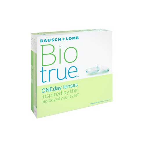 Контактные линзы Bausch & Lomb Biotrue ONEday, 90 шт., R 8,6, D -1,75, 1 уп. фото, описание