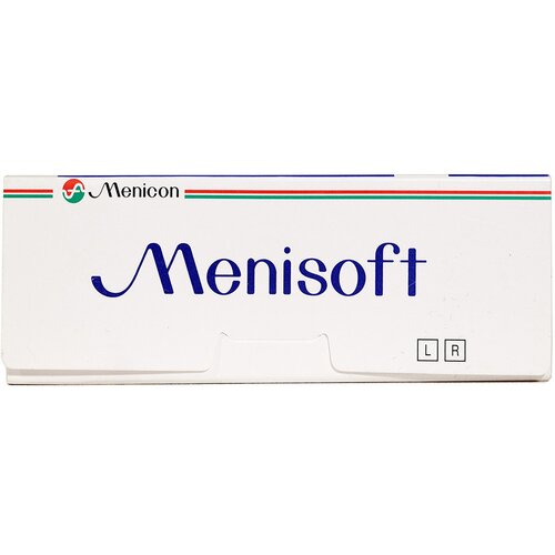 Контактные линзы Menicon Menisoft, 3 шт., R 8,6, D -2, прозрачный, 1 уп. фото, описание