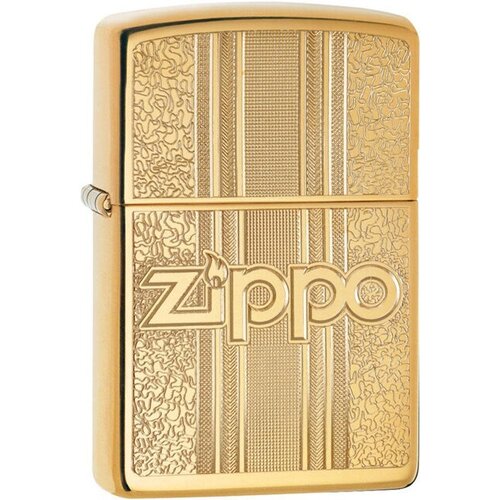 Зажигалка Zippo 29677 Бензиновая Pattern Design High Polish Brass фото, описание