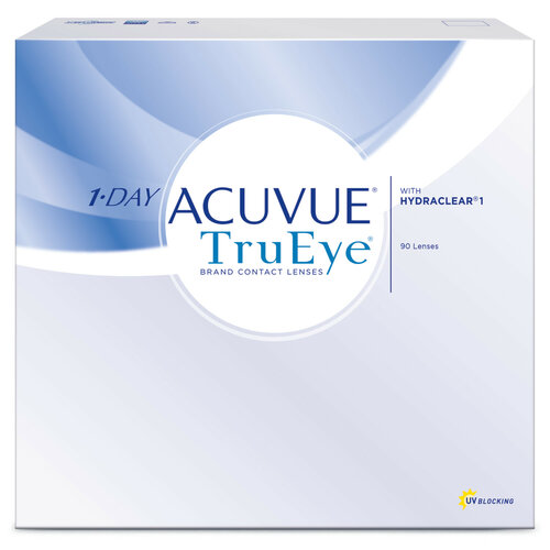 Контактные линзы ACUVUE 1-Day TruEye, 90 шт., R 8,5, D +1,25 фото, описание