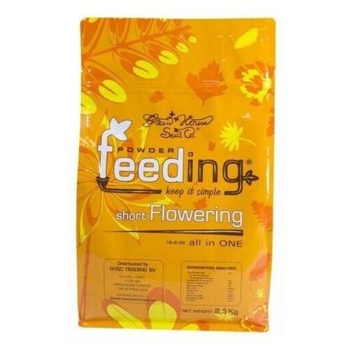 Удобрение Green House Powder Feeding Short Flowering 2500 гр. (2,5 кг) фото, описание