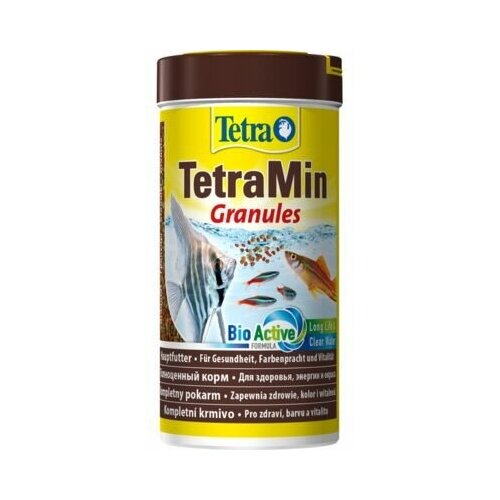 Tetra TetraMin Granules корм для всех видов рыб в гранулах, 15 г фото, описание