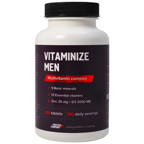 Vitaminize Men, 250 мл, 150 г, 120 шт. фото, описание