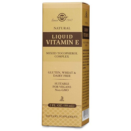 Solgar Liquid Vitamin E фл., 59 мл, 110 г фото, описание