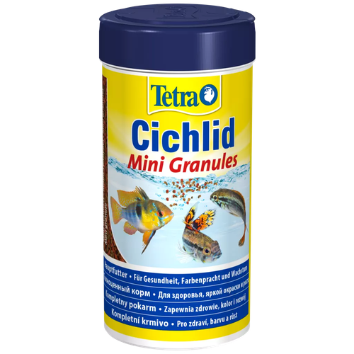 Сухой корм  для  рыб, ракообразных Tetra Cichlid Mini Granules, 250 мл, 110 г фото, описание