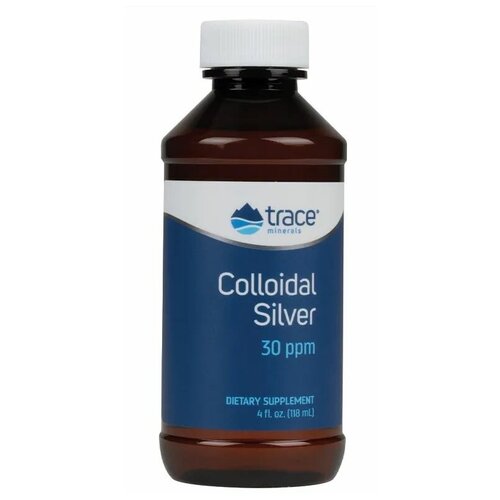 Trace Minerals Colloidal Silver 30 PPM (Коллоидное серебро 30 частей на миллион) 118 мл фото, описание