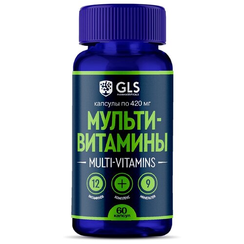 Мультивитамины GLS pharmaceuticals 12+9, 60 капс. фото, описание