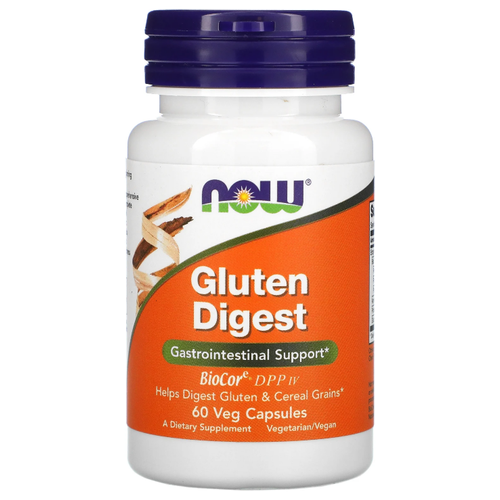 NOW Gluten Digest 60 caps / Нау Глютен Дайджест 60 капс фото, описание