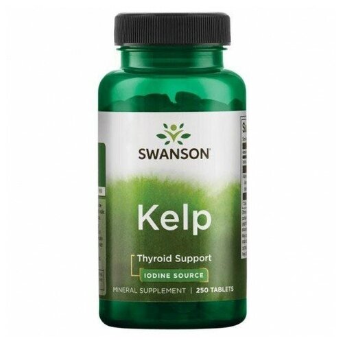 фото SWANSON KELP (IODINE) 225 MCG - 250 таблеток, купить онлайн за 1090 рубл.