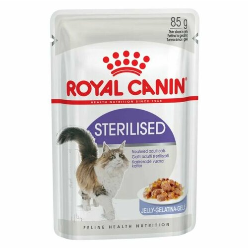 Влажный корм для стерилизованных кошек Royal Canin в желе 12шт x 85 гр фото, описание