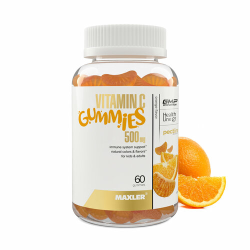 Витамин C 500 мг Maxler Vitamin C Gummies - Апельсин фото, описание