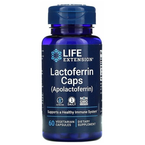 Life Extension Lactoferrin Caps (Лактоферрин) 60 капсул фото, описание