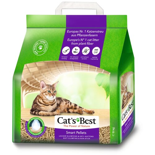 фото Комкующийся наполнитель Cat's Best Smart Pellets, 10л, 1 шт., купить онлайн за 1850 рубл.