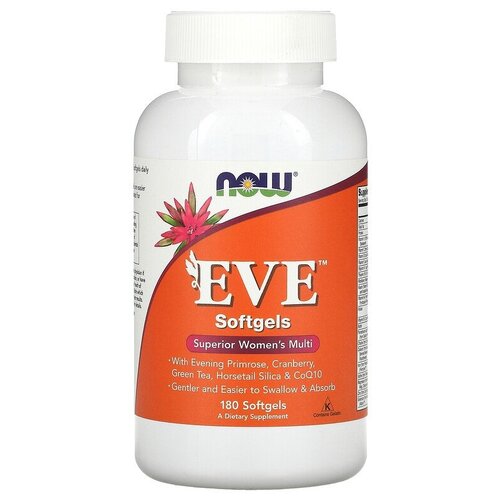 NOW Eve Superior Women's Multi Vitamin, 180 гел. капсул фото, описание