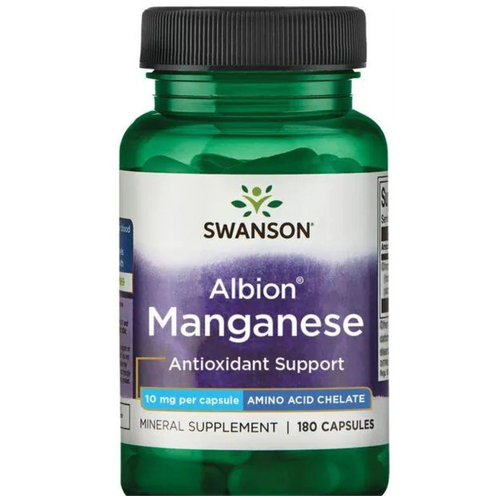 Swanson Альбион Марганец Albion Manganese 10mg 180капс фото, описание