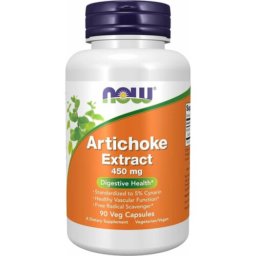 Artichoke Extract NOW Foods, Артишок Экстракт 450 мг - 90 капсул фото, описание