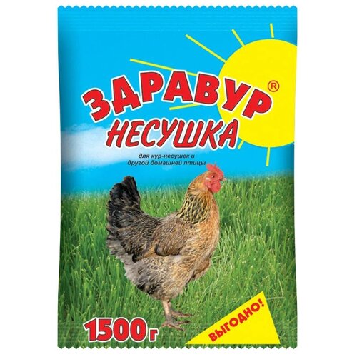 Премикс для гусей и уток, индюков, кур, перепел Здравур Несушка  1500 г   пакет фото, описание