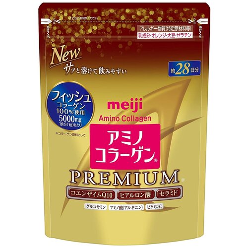 Коллаген Meiji Amino Premium Япония на 28 дней. Премиум. Оригинал. фото, описание