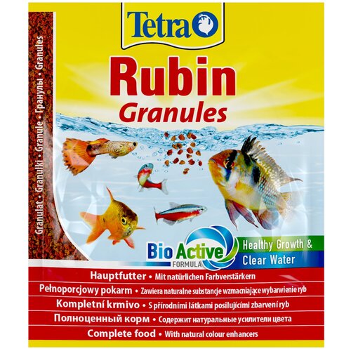 Сухой корм  для  рыб, ракообразных Tetra TetraRubin Granules, 15 г фото, описание