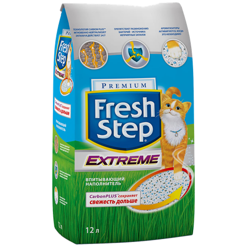 Впитывающий наполнитель Fresh Step Extreme, 12л, 1 шт. фото, описание