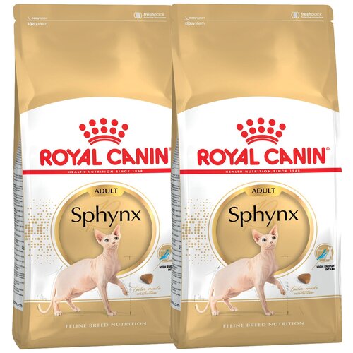 Сухой корм ROYAL CANIN SPHYNX ADULT для взрослых сфинксов (0,4 кг + 0,4 кг) фото, описание