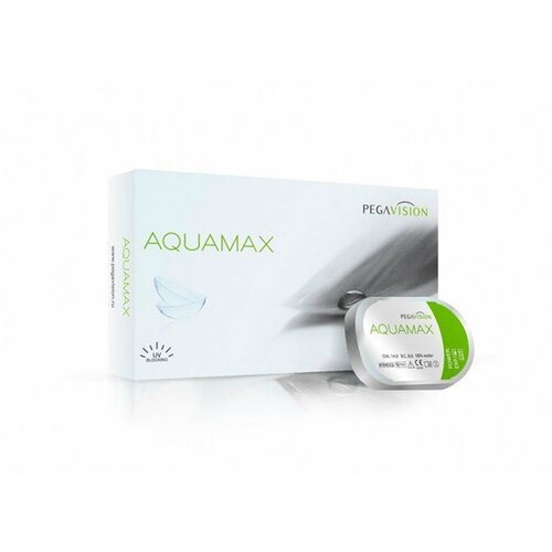 Контактные линзы Pegavision Aquamax., 6 шт., R 8,6, D +3,5, бесцветный, 1 уп. фото, описание